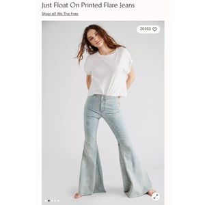 Free People We the Free Just Float On Flare Jeans, size 24 waist